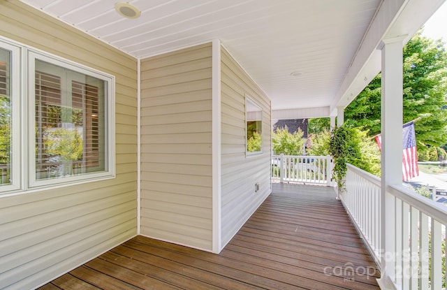305 E High Point Ln, Hendersonville, NC 28791 - view of wooden porch
