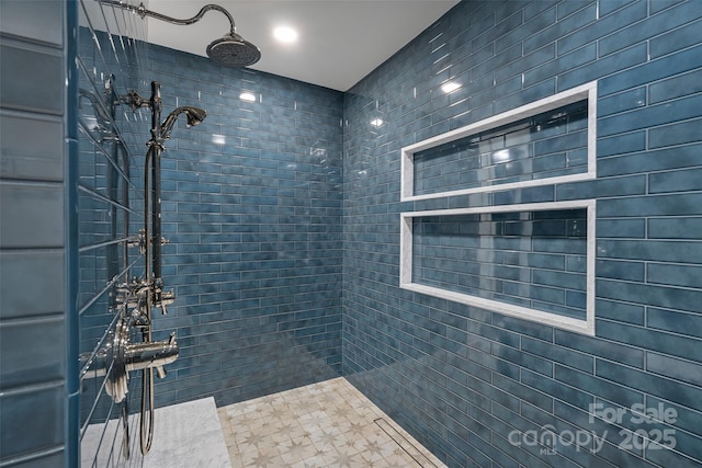 117 Walking Horse Trl, Davidson, NC 28036 - bathroom with a tile shower