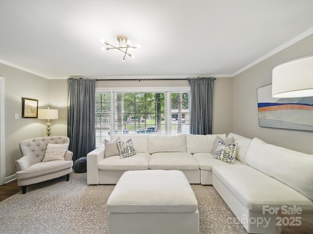 2026 Knell Dr, Charlotte, NC 28212 - living area with crown molding