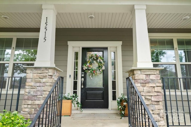 15515 Laverack Ln, Davidson, NC 28036 - property entrance featuring covered porch