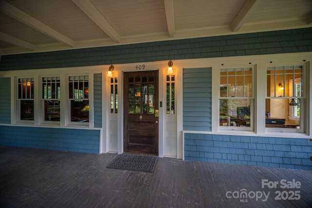 409 S Grove St, Lincolnton, NC 28092 - view of exterior entry featuring covered porch