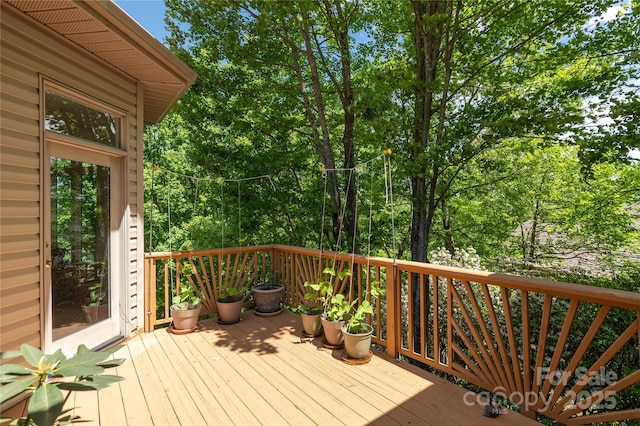201 Kawani Ln, Brevard, NC 28712 - view of wooden deck