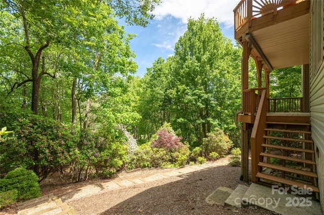 201 Kawani Ln, Brevard, NC 28712 - view of yard featuring stairway