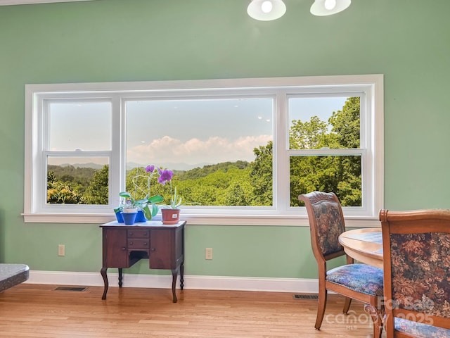 90 Coates Rd, Marshall, NC 28753 - home office with baseboards and wood finished floors