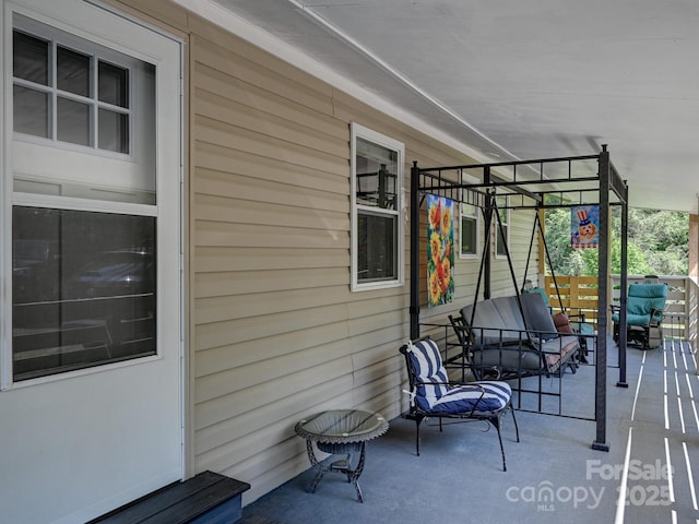 90 Coates Rd, Marshall, NC 28753 - view of patio featuring an outdoor hangout area