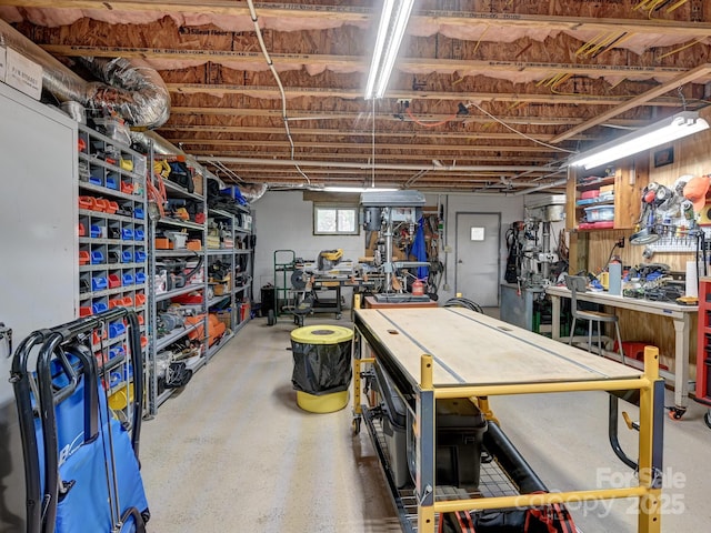 90 Coates Rd, Marshall, NC 28753 - below grade area with a workshop area