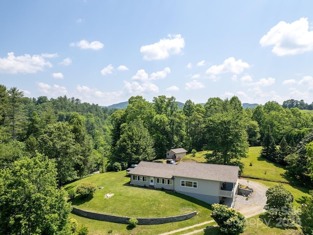 90 Coates Rd, Marshall, NC 28753 - view from above of property with a heavily wooded area