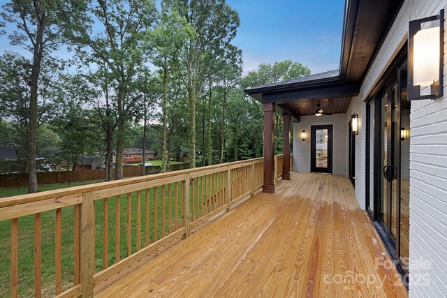 1626 Burtonwood Cir, Charlotte, NC 28212 - view of wooden deck
