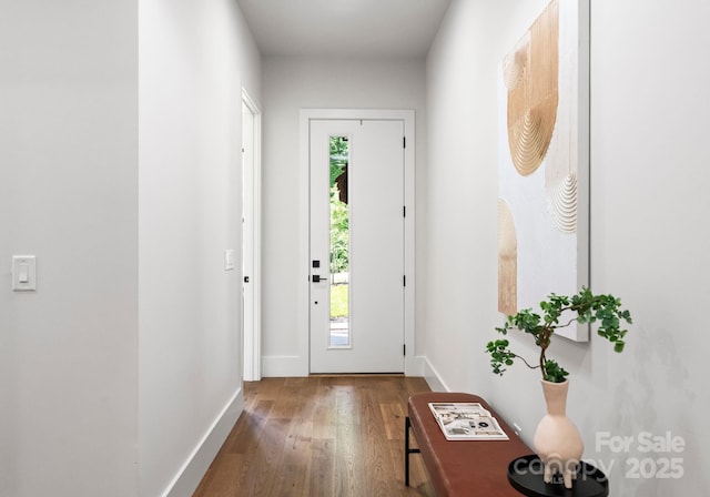 1626 Burtonwood Cir, Charlotte, NC 28212 - doorway with wood finished floors and baseboards