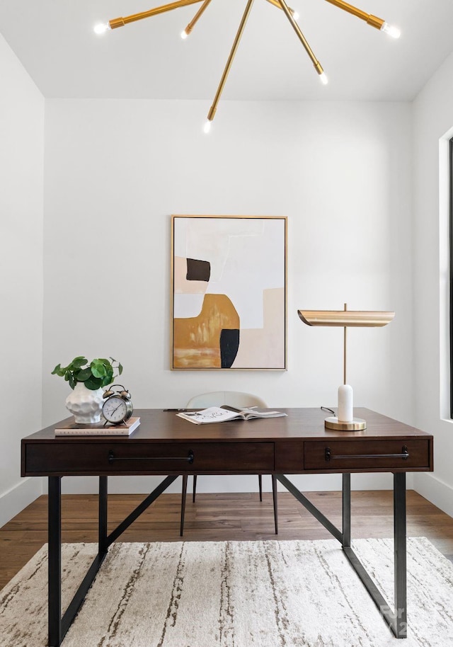 1626 Burtonwood Cir, Charlotte, NC 28212 - office with wood finished floors