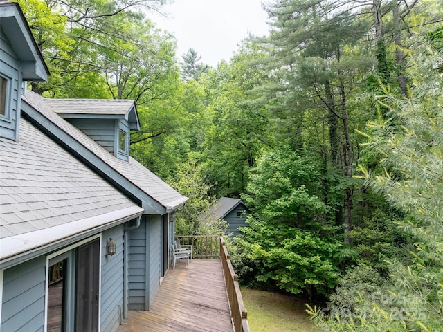 1396 W Christy Trl, Sapphire, NC 28774 - view of wooden deck