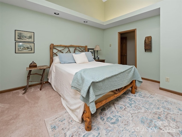 1396 W Christy Trl, Sapphire, NC 28774 - bedroom featuring light carpet and baseboards