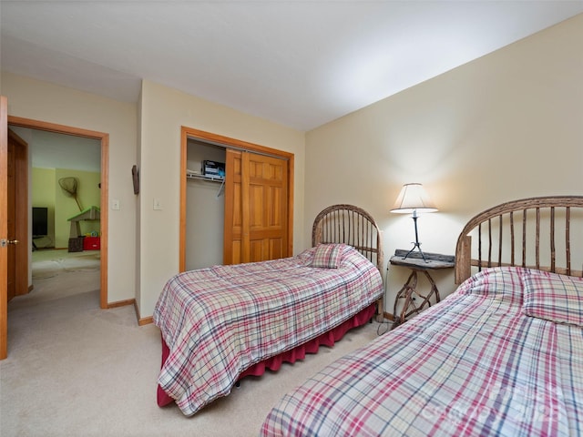 1396 W Christy Trl, Sapphire, NC 28774 - bedroom featuring carpet floors and a closet