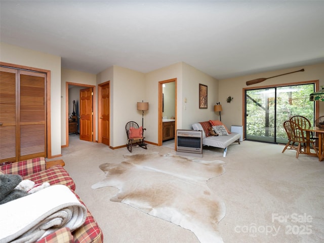 1396 W Christy Trl, Sapphire, NC 28774 - living room with light colored carpet and baseboards