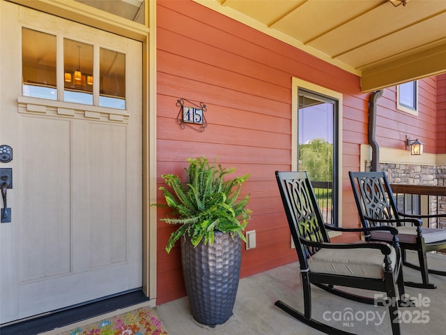 15 Carl Roberts Rd, Alexander, NC 28701 - view of exterior entry with a porch