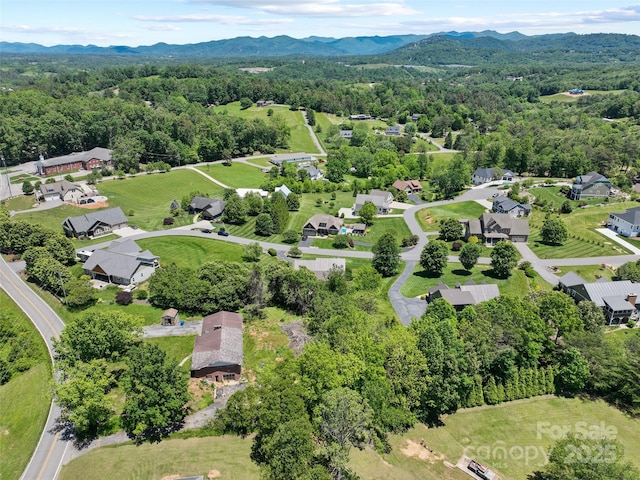 15 Carl Roberts Rd, Alexander, NC 28701 - aerial view of residential area with a forest and a mountainous background
