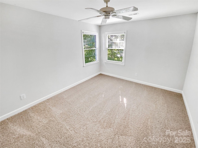 8803 Sweetwater Pl, Waxhaw, NC 28173 - empty room featuring carpet flooring, ceiling fan, and baseboards