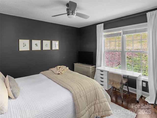 8 Rose Briar Cir, Weaverville, NC 28787 - bedroom featuring wood finished floors and ceiling fan