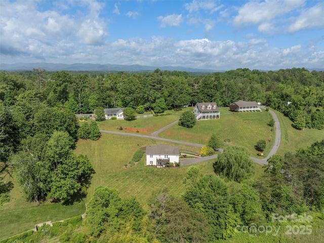 8 Rose Briar Cir, Weaverville, NC 28787 - aerial view of property and surrounding area featuring a heavily wooded area