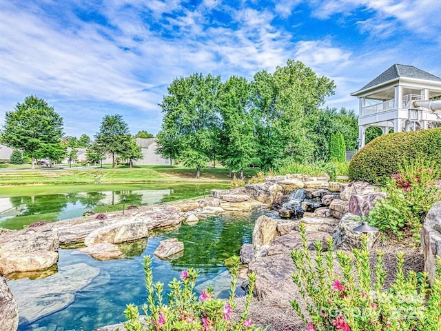 8725 Soaring Eagle Ln, Waxhaw, NC 28173 - view of property's community with a small pond