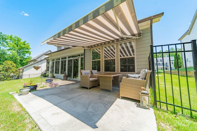 1812 Sutter Creek Dr, Waxhaw, NC 28173 - view of patio featuring an outdoor hangout area