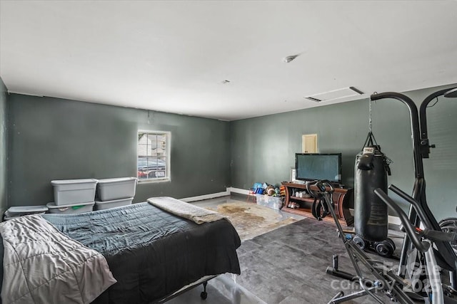 9612 Old Dowd Rd, Charlotte, NC 28214 - bedroom featuring concrete floors