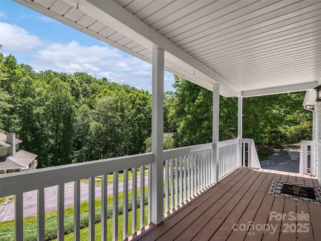 181 Junaluska Oaks Dr, Waynesville, NC 28786 - view of deck