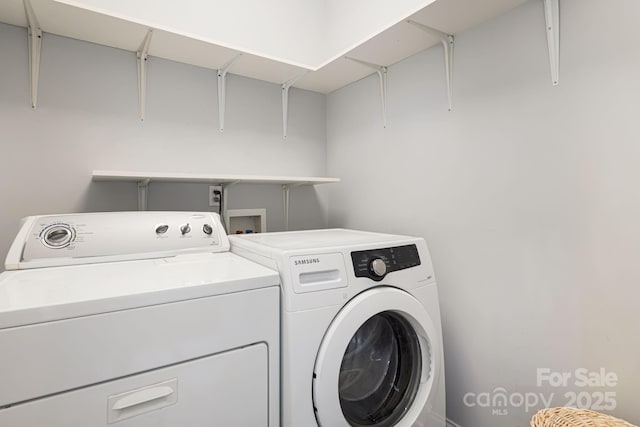 28 Richie St, Asheville, NC 28801 - laundry area with separate washer and dryer