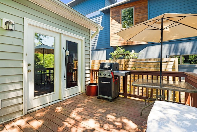 28 Richie St, Asheville, NC 28801 - deck with area for grilling