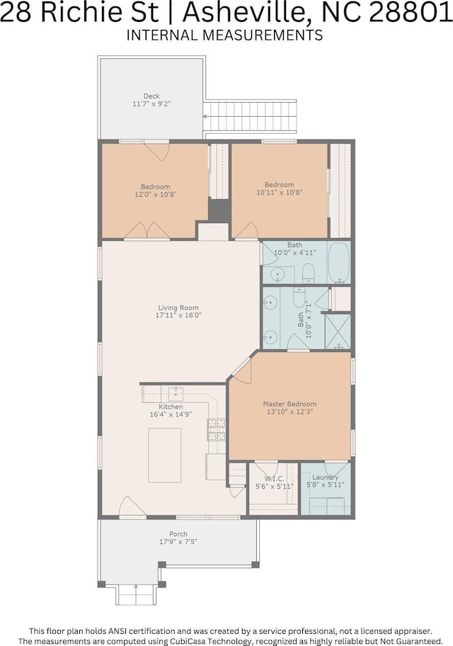 28 Richie St, Asheville, NC 28801 - property floor plan