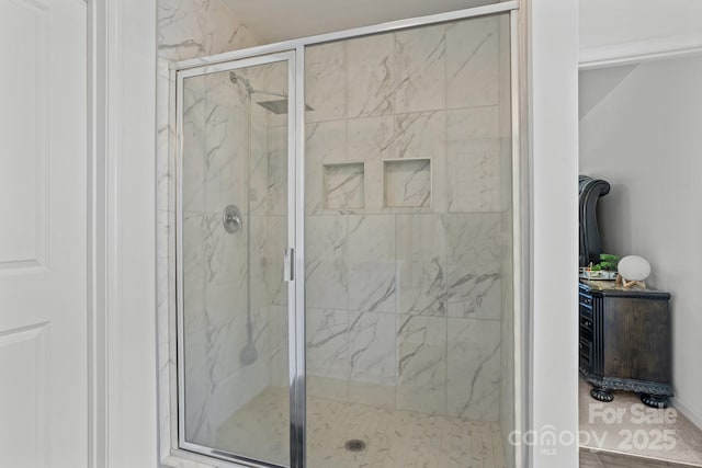 3127 Pinehills Way, Mount Holly, NC 28120 - full bathroom featuring a marble finish shower
