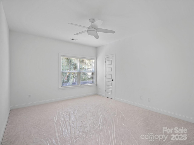 8315 Adrian Ct, Charlotte, NC 28270 - carpeted spare room featuring ceiling fan and baseboards