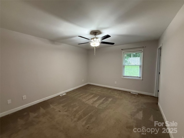 2015 Downey St, Rock Hill, SC 29732 - empty room featuring carpet, baseboards, and ceiling fan