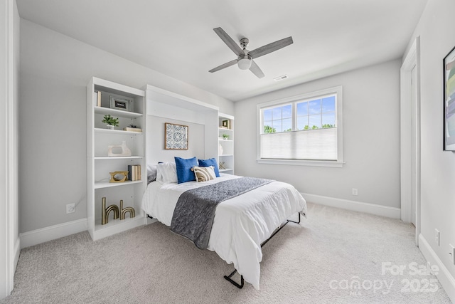 1702 Batson Creek Ln, Weddington, NC 28104 - bedroom featuring carpet floors and a ceiling fan