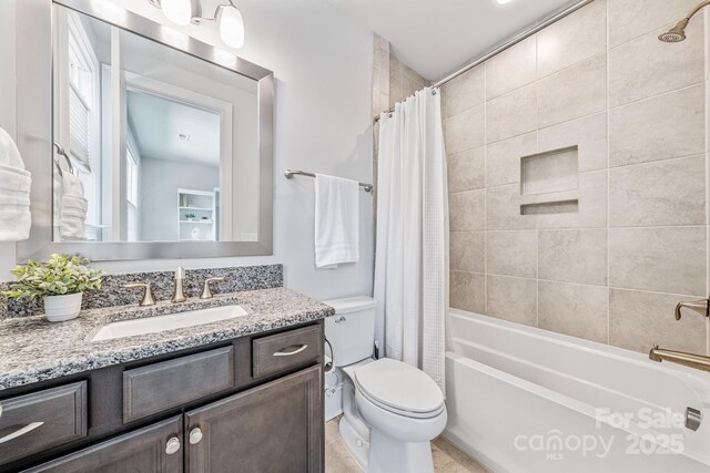 1702 Batson Creek Ln, Weddington, NC 28104 - bathroom with vanity and shower / bath combo