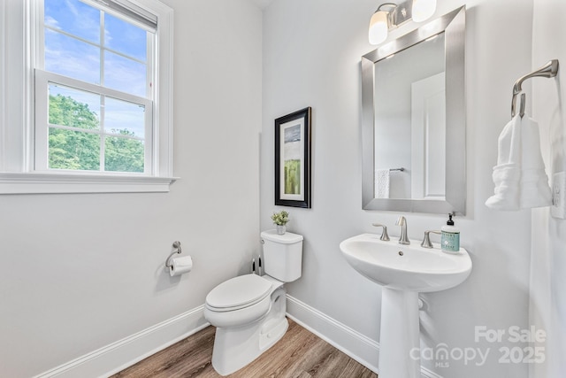 1702 Batson Creek Ln, Weddington, NC 28104 - half bathroom featuring baseboards and wood finished floors