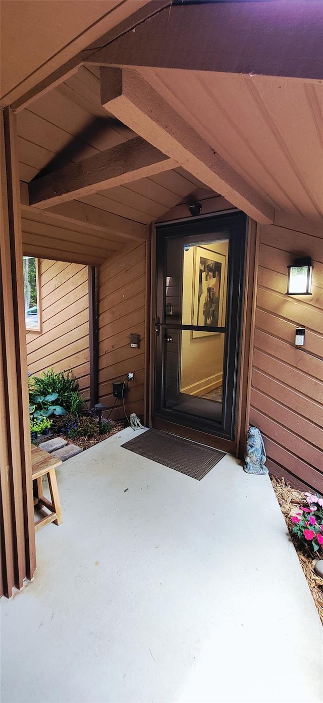 308 Woodfield Dr, Asheville, NC 28803 - view of exterior entry featuring a patio area