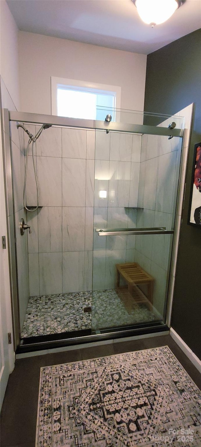308 Woodfield Dr, Asheville, NC 28803 - full bath with a stall shower