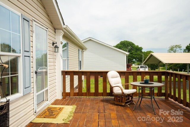 1007 W Cabaniss Rd, Shelby, NC 28150 - view of wooden deck