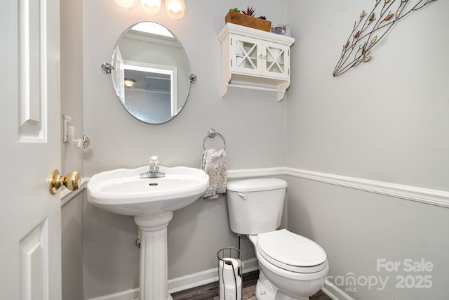161 Badin Lake Cir, New London, NC 28127 - bathroom with toilet and baseboards