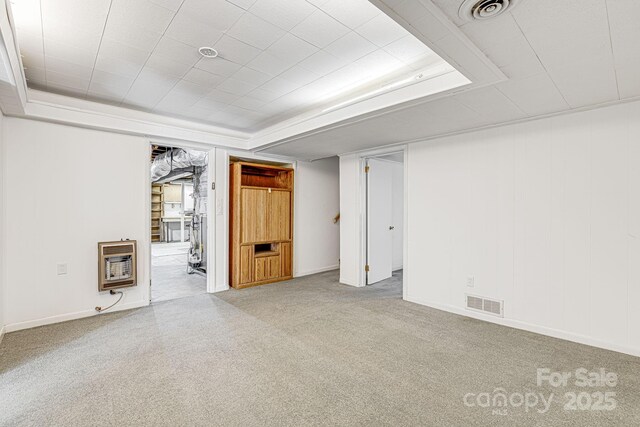 38 Westridge Dr, Asheville, NC 28803 - finished below grade area with heating unit, carpet, and baseboards