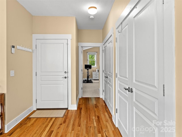 7 Oakhaven Ter, Asheville, NC 28803 - hall with baseboards and light wood finished floors