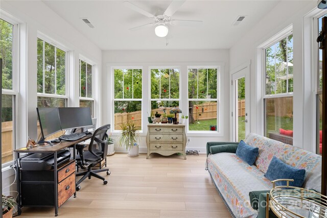 212 Rockrose Ct, Asheville, NC 28803 - sunroom / solarium featuring wood finished floors