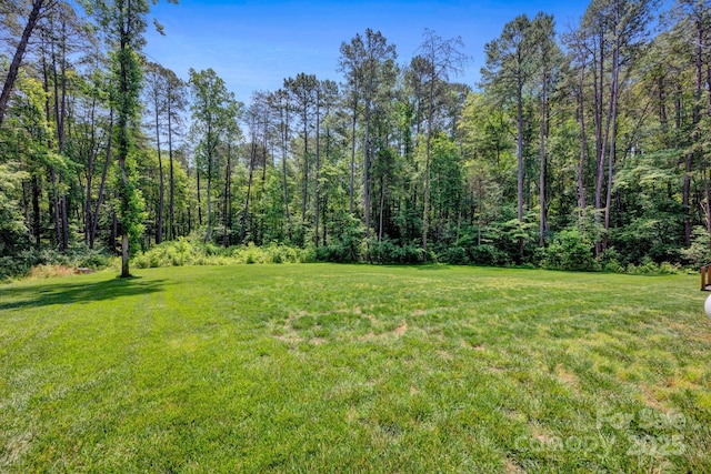226 Stockwood Ln, Stanley, NC 28164 - view of grassy yard featuring a wooded view