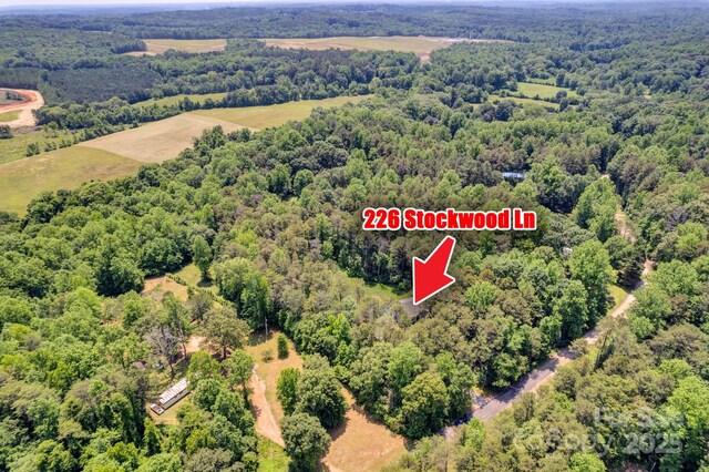 226 Stockwood Ln, Stanley, NC 28164 - bird's eye view of a heavily wooded area