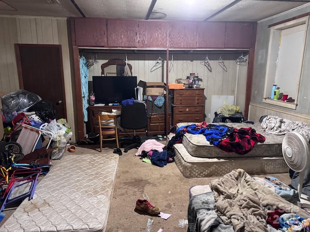 764 S Battleground Ave, Grover, NC 28073 - bedroom with wooden walls