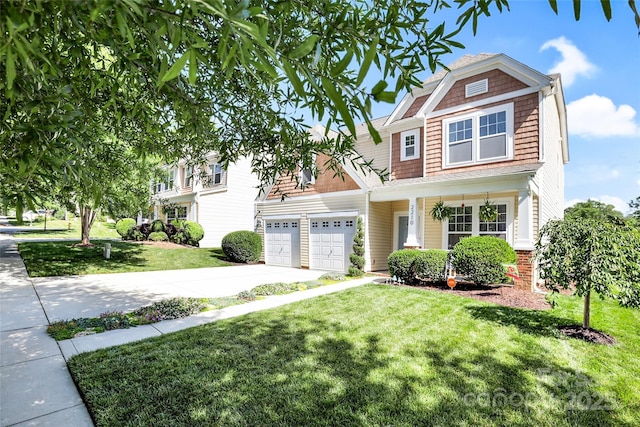 2210 Winding River Dr, Charlotte, NC 28214 - view of front facade with driveway and a front lawn