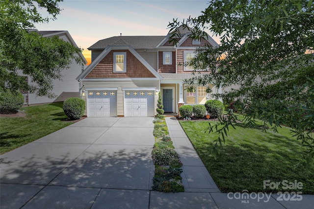 2210 Winding River Dr, Charlotte, NC 28214 - view of front of home with driveway and a front yard