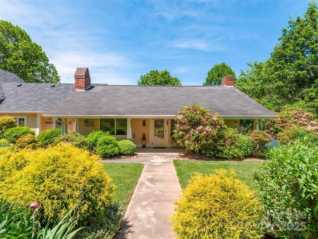 229 Crabtree Mountain Rd, Canton, NC 28716 - ranch-style house featuring a chimney