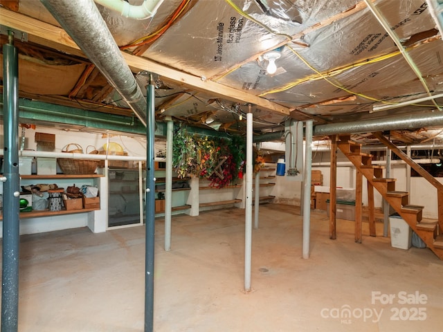 229 Crabtree Mountain Rd, Canton, NC 28716 - unfinished basement featuring stairs